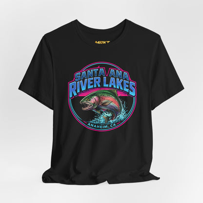 Santa Ana River Lakes Fishing Tee — Vintage Trout Graphic T-Shirt